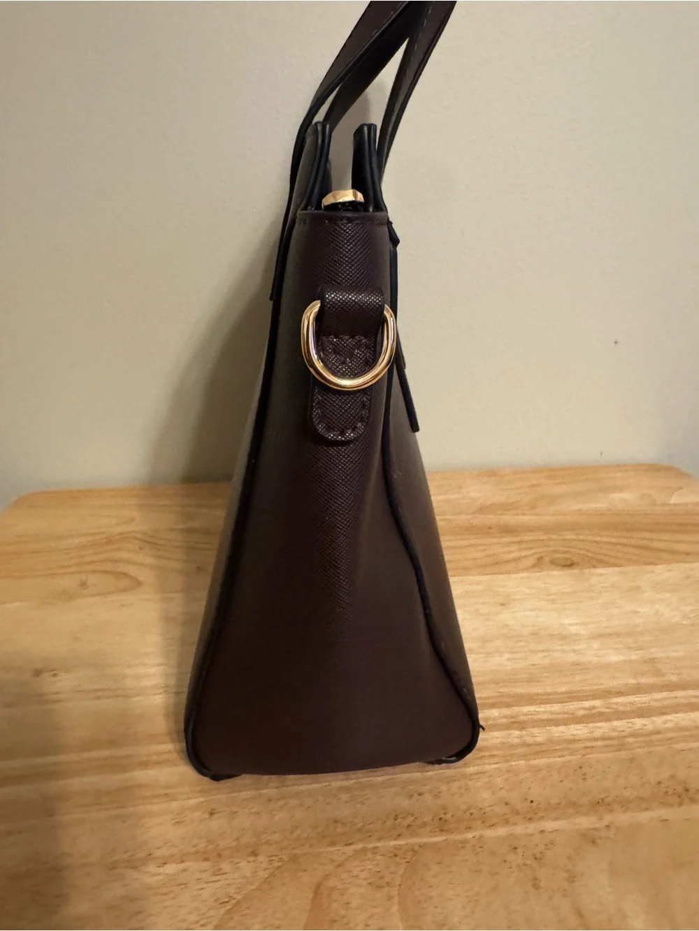 Montana West Coffee Satchel tote Saffiano crossbody bag